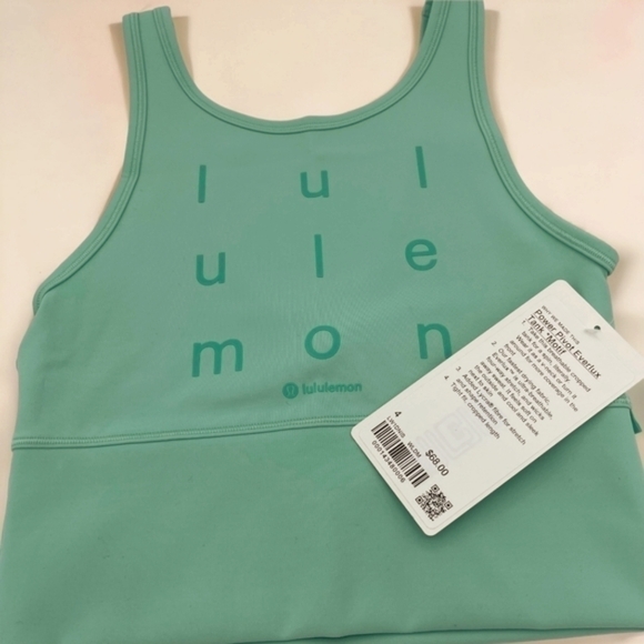 Nwt Lululemon Reversible Power Pivot Everlux Tank Top in Wild Mint Size 4 - Picture 6 of 8
